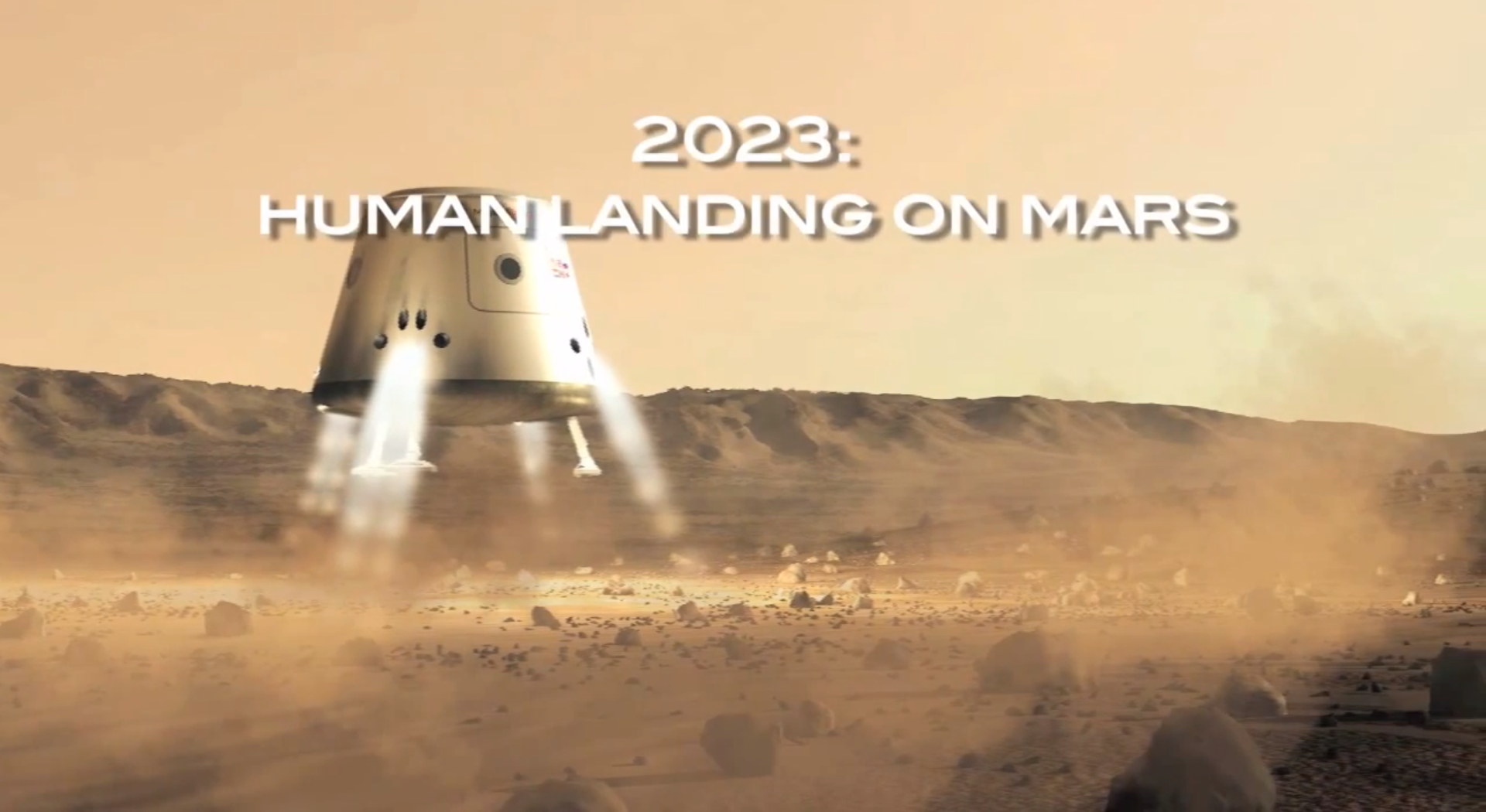Så här kommer det se ut när människan landar på Mars, enligt Mars One.